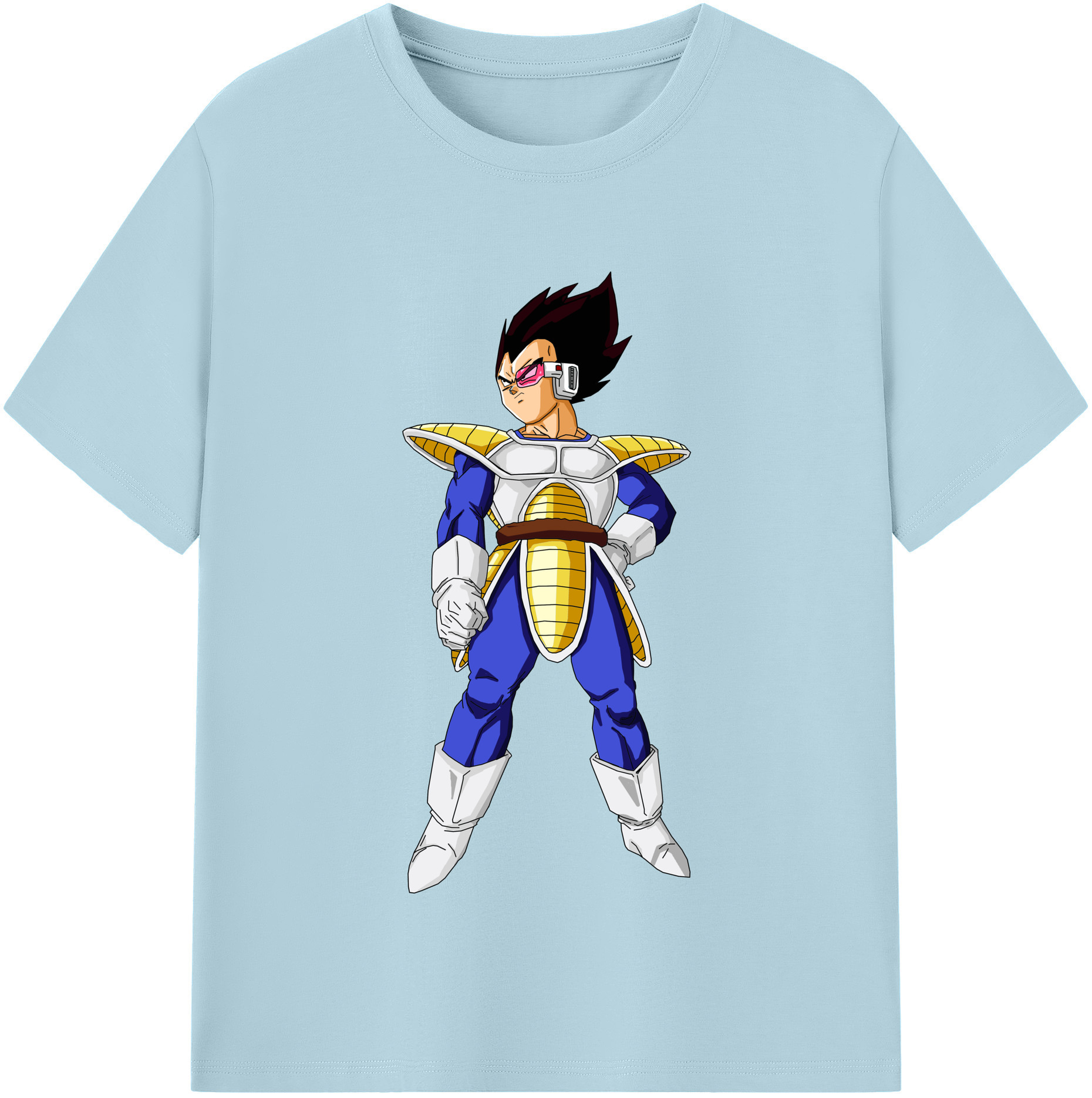 （画像用） ドラゴンボール ベジータ四世（Bejīta Yonsei）DRAGON BALL Vegeta IV 綿100％半袖Tシャツ（フロントプリント）